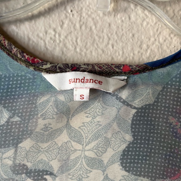 Sundance Womens S Embroidered Beaded Tank Top Long Sides Flowy Silky Fairycore - Picture 13 of 15